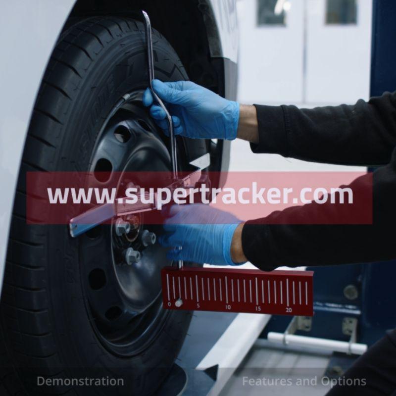 Supertracker wheel alignment demonstration
