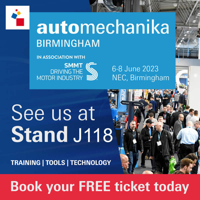 Supertracker wheel alignment at Automechanika